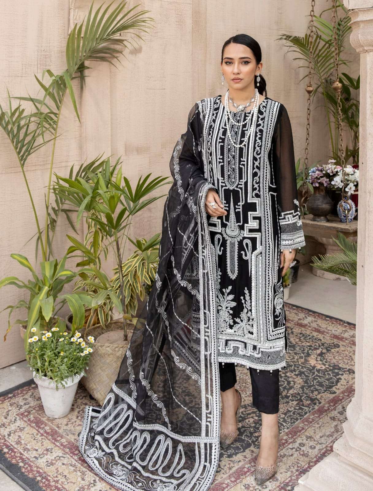 JANIRA SEMI-STITCHED FANCY CHIFFON BY ADAN LIBAS