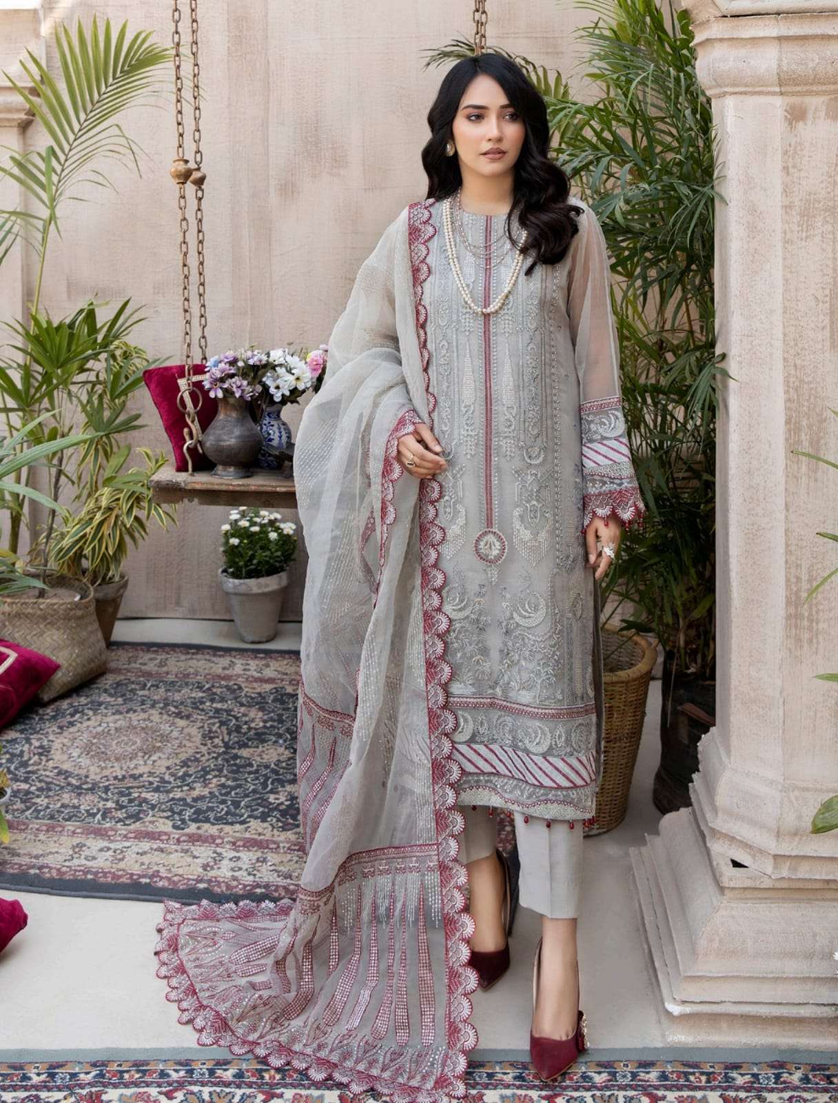 JANIRA SEMI-STITCHED FANCY CHIFFON BY ADAN LIBAS
