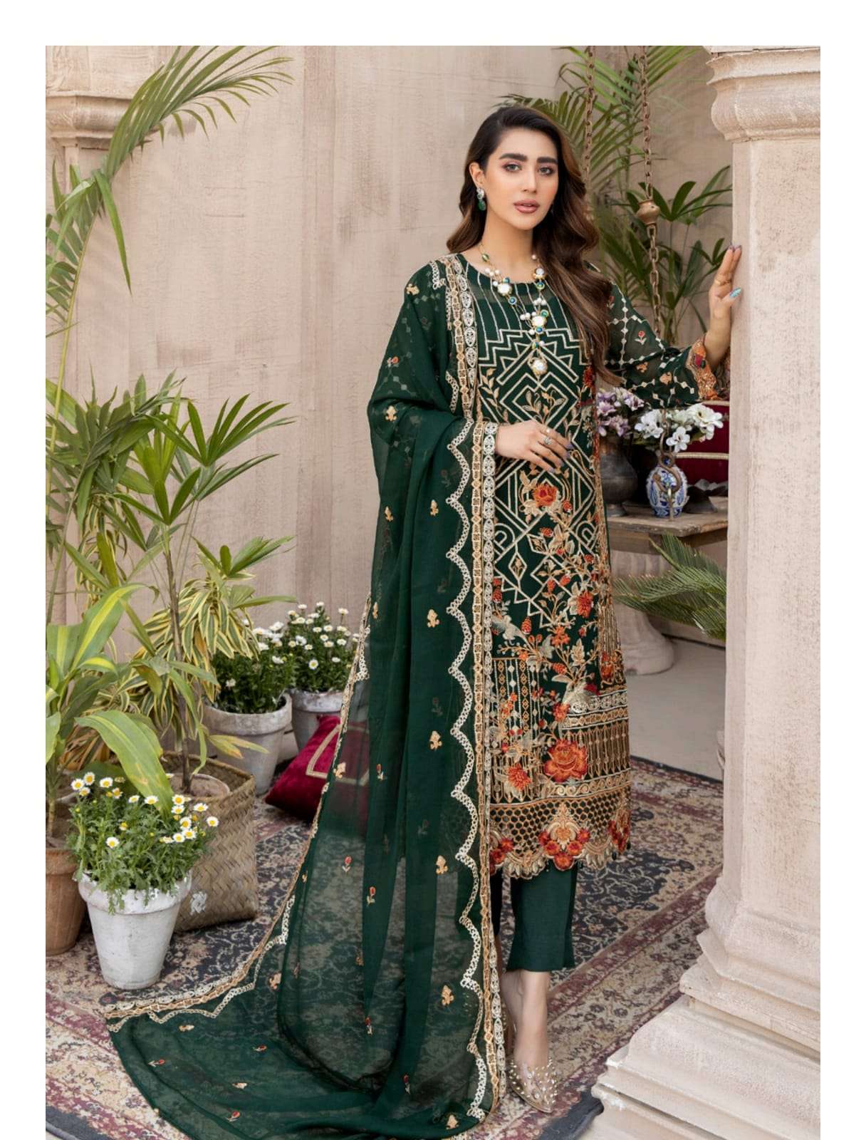 JANIRA SEMI-STITCHED FANCY CHIFFON BY ADAN LIBAS
