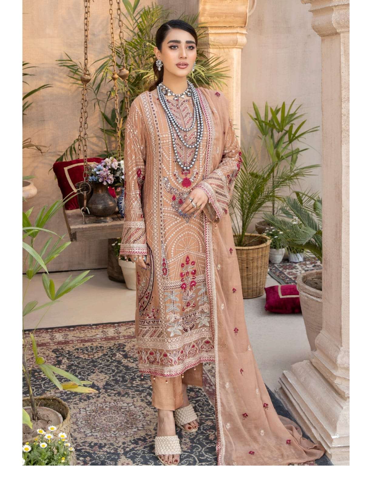 JANIRA SEMI-STITCHED FANCY CHIFFON BY ADAN LIBAS