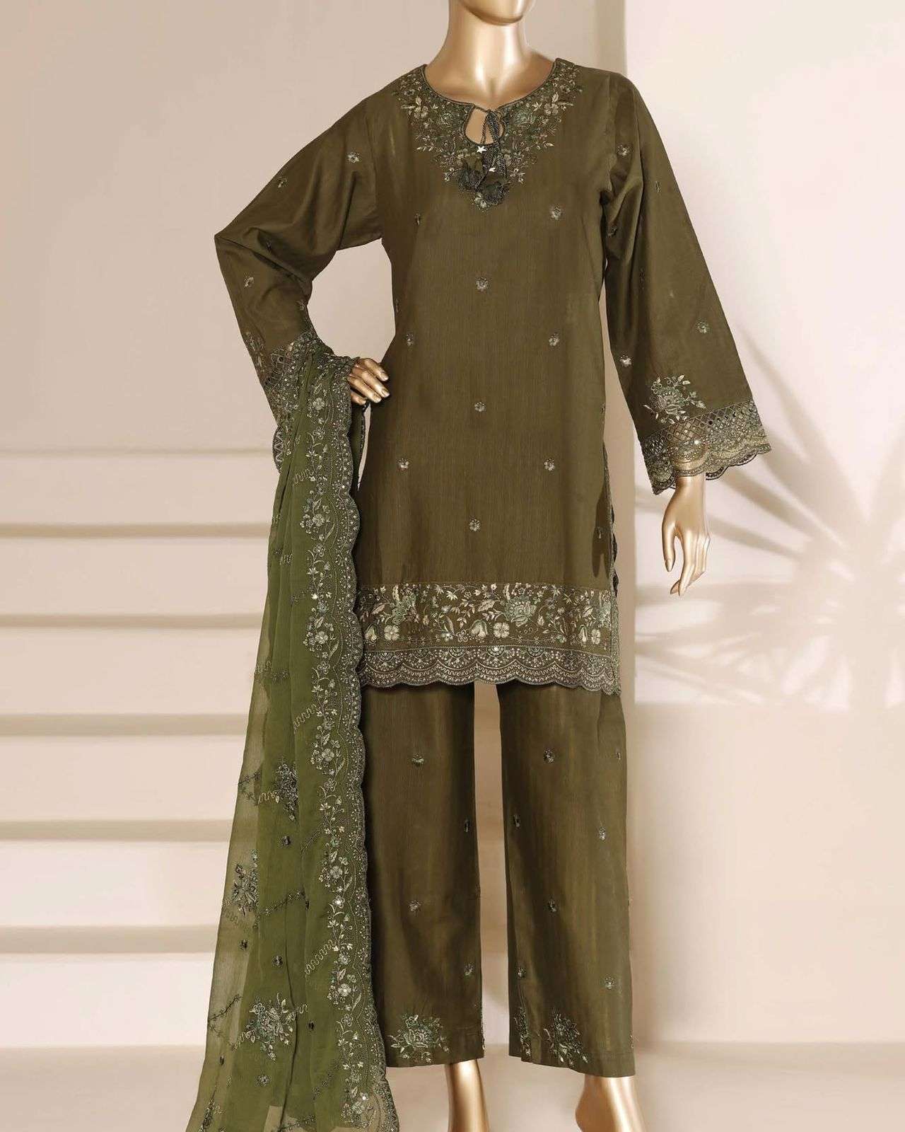 EMBROIDEREDSADABAHAR  FESTIVE LUXURY LAWN STITCH COLLECTION VOL-5